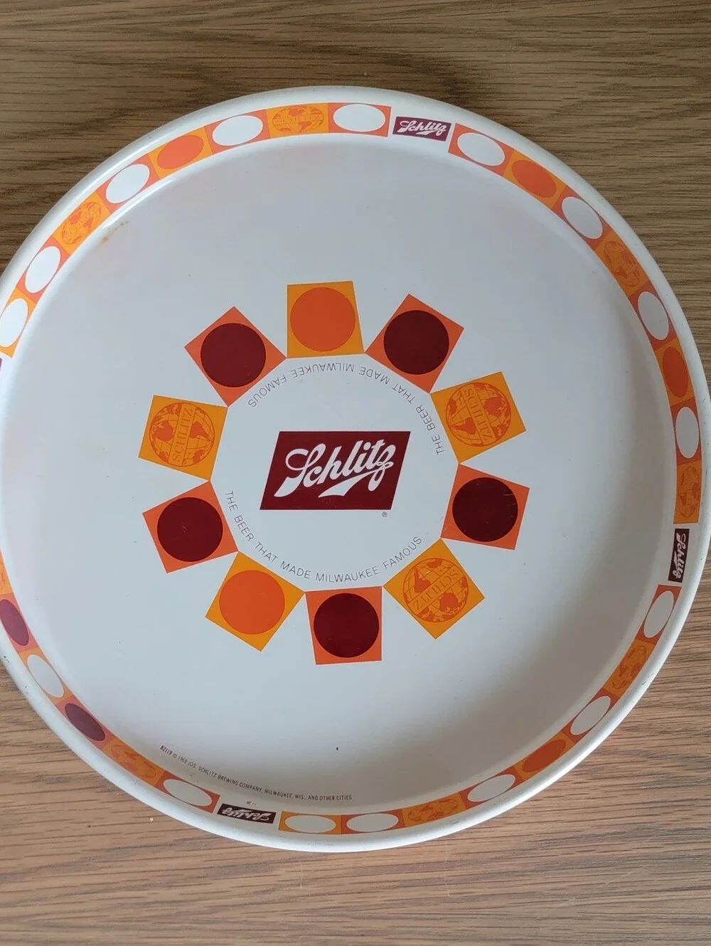 Schlitz Retro Logo Serving Tray